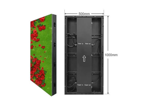 IP68 LED 바닥 스크린 타일 LED 지상 스크린 P3.91 500x1000mm 1920hz 2톤 압력