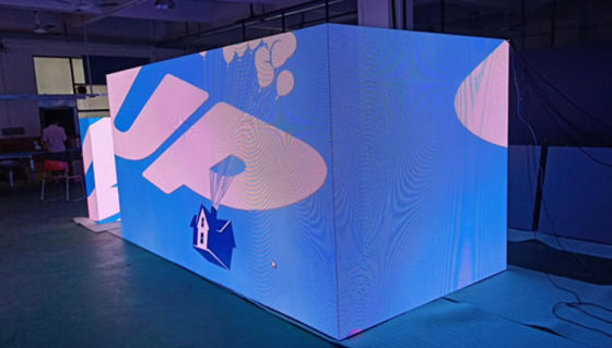 500x500mm 실내 임대 LED 화면 90도 1920hz LED 비디오 벽