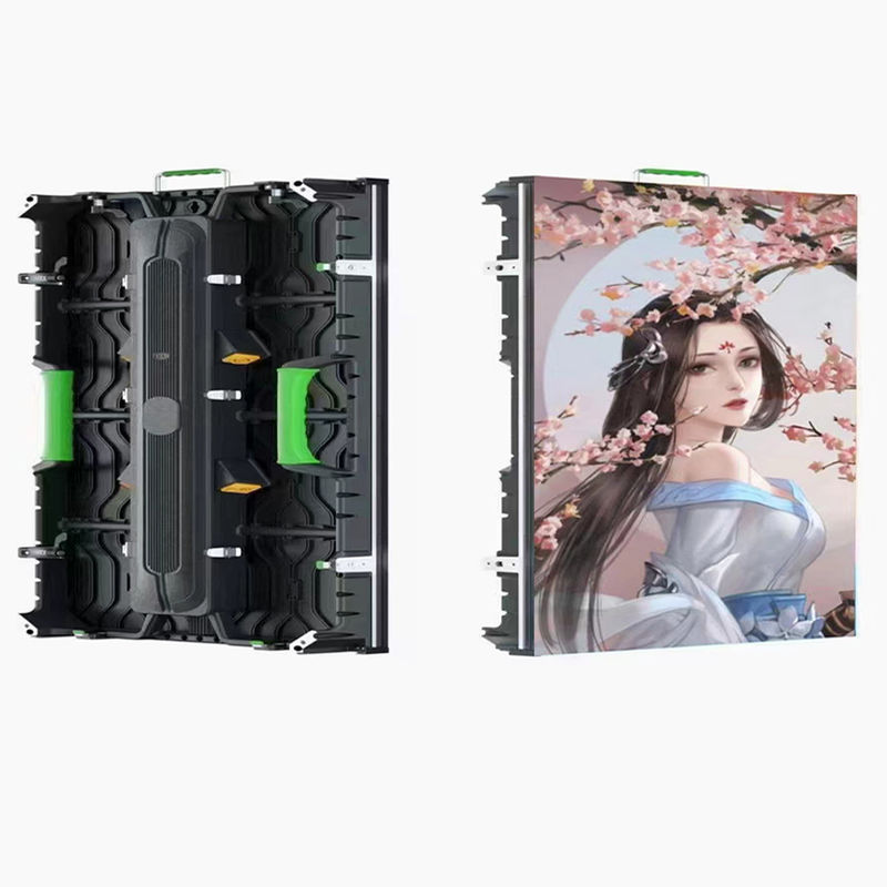 P2.976 500*500 커브 잠금 실내 임대 LED 화면 1920hz 알루미늄 하드 링크 자기 설치